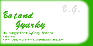 botond gyurky business card