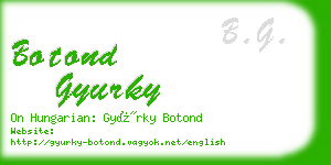 botond gyurky business card